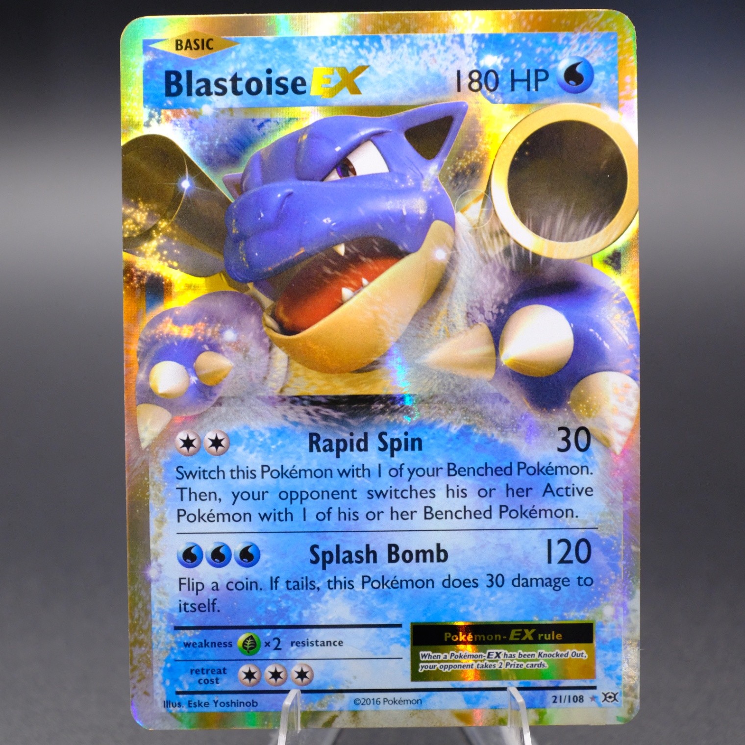 Blastoise EX 21/108 Ultra Rare  XY - Evolutions Pokemon TCG NM