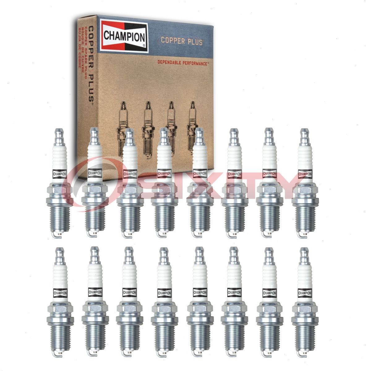 16 pc Champion Copper Plus Spark Plugs for 2003-2006 Mercedes-Benz E500 5.0L ap
