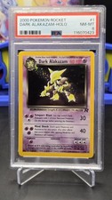 Dark Alakazam Holo 1/82 Team Rocket PSA 8