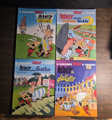 Asterix and Obelix Books - Lot of 23 - Books # 1-22 & 24 - Mostly Paperbacks
