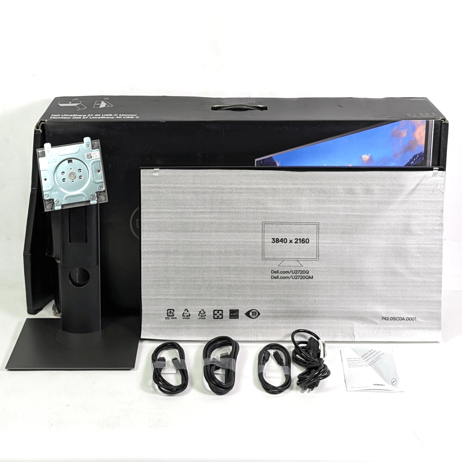 中古】DELLデル 27インチ 4K HDR USB-Cモニター U2720Q（Dell 