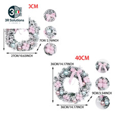 30/40cm Pink Snowflake Garlands Christmas Decorations Garlands Garland