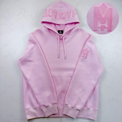 Mackage Hoodie Double Face Jersey Pullover L Pink