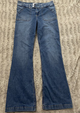 Abercrombie Kids Girls Low-Rise Bootcut Blue Denim Jeans 15/16 Regular Pockets