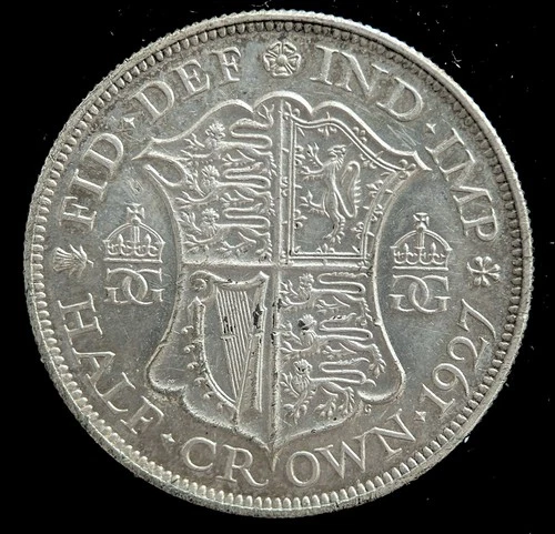 1927 George V Half Crown — photo from the most recent tracked eBay sale