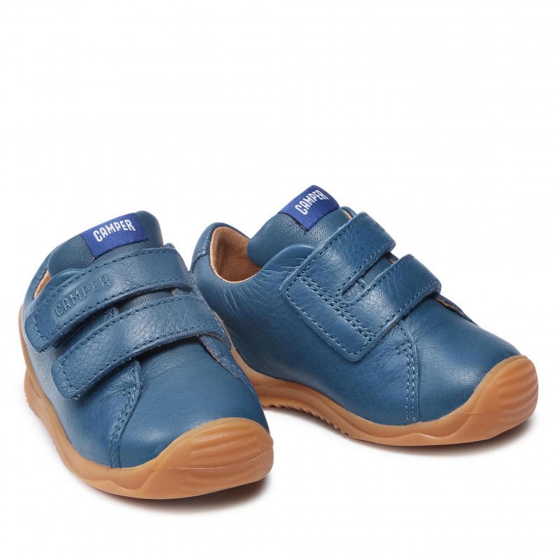 Baby Toddler Camper Dadda Leather Sneakers Hook and Loop Closure Shoes