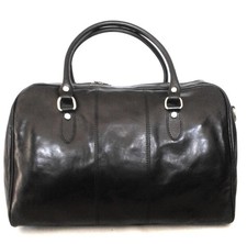 Borsone in cuoio Tg. S Nero Il Borsaro Made in Italy  Art. 580