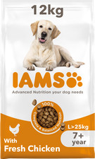 Iams Senior Large Breed Chicken Dry Dog Food - 12kg 3.41 per kilo