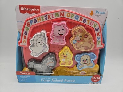 Fisher Price Laugh Learn Farm Animal Puzzle for Infants and Toddlers