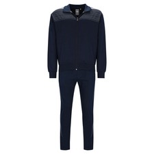 hajo Herren Hausanzug, lang - Soft Sweat, Zip-Jacke, Homewear