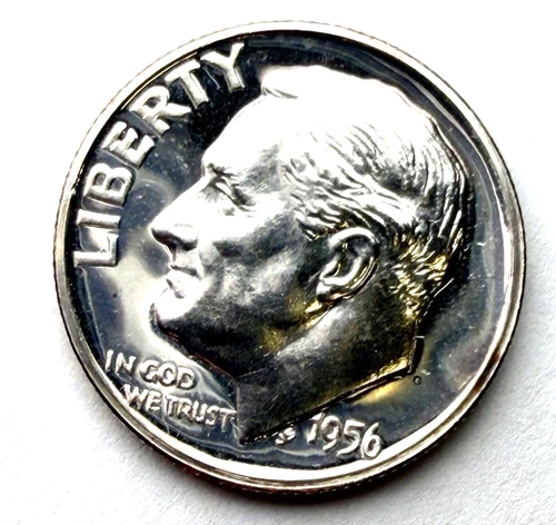 1956-P Proof Silver Roosevelt 10c  ~ Beautiful Deep Mirrors ~ F57