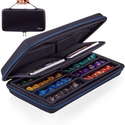 SIQUK Dice Case DND Dice Box Dice Storage Case Dice Organizer Holder with Handle