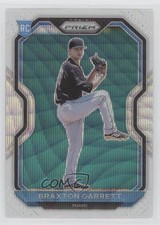 2021 Panini Prizm Tier II White Wave Prizm Braxton Garrett #121 0m68
