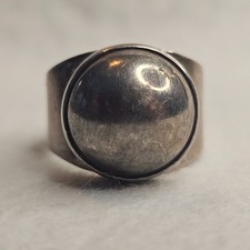 Vintage Mexican Sterling Silver Dome Ring 925 Mexico Size 7 9.99g