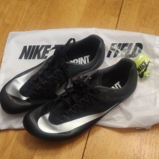 Nike Sprint Track  Field Spikes Black Silver FZ9663-001 US 11