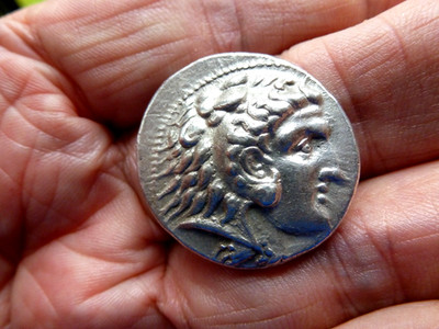 Altes Ägypten - Alexandria (Ptolemäus I. Soter) Tetradrachme vz Ref: OA-74