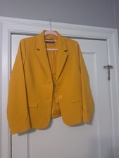 black label by evan picone Size 8 Musterd Yellow Blazer Size 8