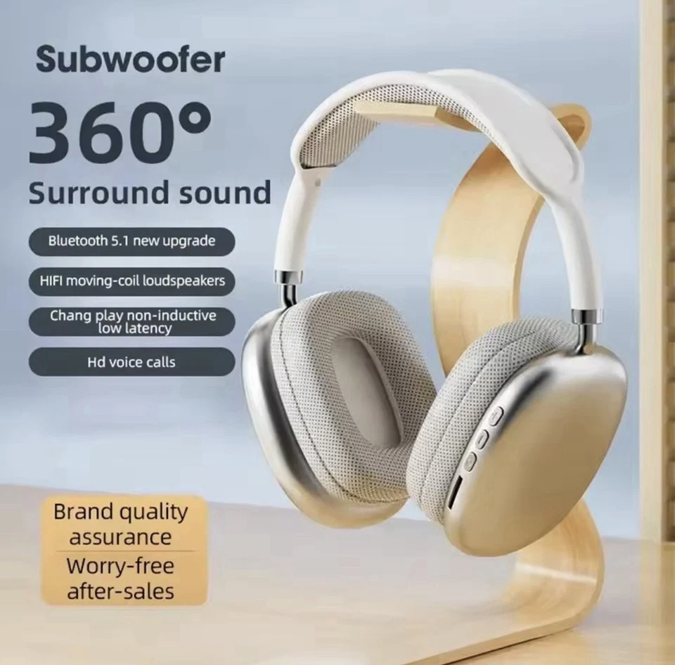 Wireless Bluetooth Gaming Headset Stereo Surround Sound Noise Cancelling Mic - Image 3 of 4