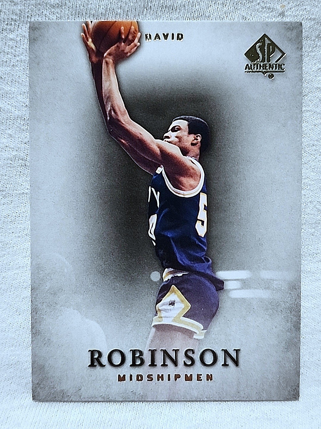2012-13 SP Authentic David Robinson #5 Navy San Antonio Spurs 