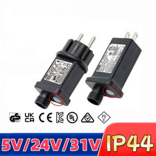 Power Supply IP44 24V 31V Transformer Plug 6W for Christmas LED String Project