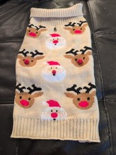 Santa And Reindeer Christmas Sweater For Dogs