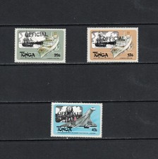 T1802 Tonga 1983 Officials Timbre Oblitéré Surchargé 3v. MNH