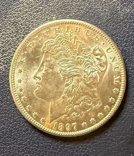 1897-S GOOD DATE MORGAN SILVER DOLLAR 90% Silver- Full Luster. ￼ Rare. ￼
