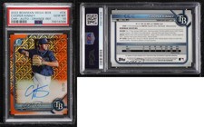 2022 Bowman Mega Box Chrome Mojo Orange Refractor /25 Cooper Kinney PSA 10 Auto