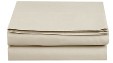 Elegant Comfort 1500TC Wrinkle-Free Fitted Sheet - Cream Full Size Hotel Quality