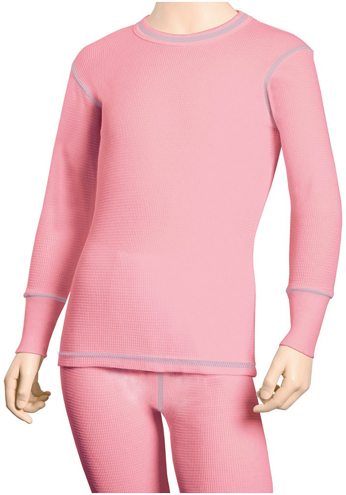 Одежда Watsons Watsons Waffle Base Layer Waffle Girls L/s Pink Sm для девочек