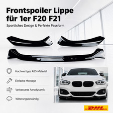 Spoilerlippe Frontlippe Hochgl�nz f�r BMW 1er F20 LCI 2015-2018 Frontspoiler