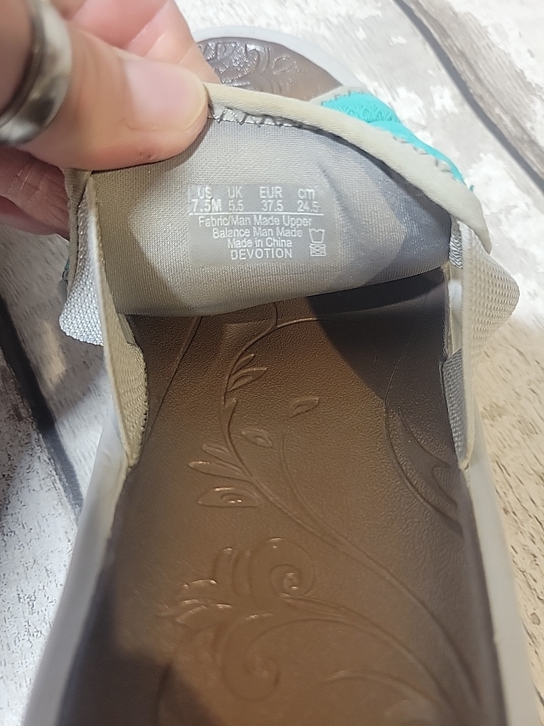 Bzees Devotion Slide Wedge Sandals Turquoise Open… - image 7