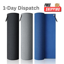 3 Pack Microfiber Golf Towels 16x16 with Clip Fast Dry Golf Bag Cleaning Cloth