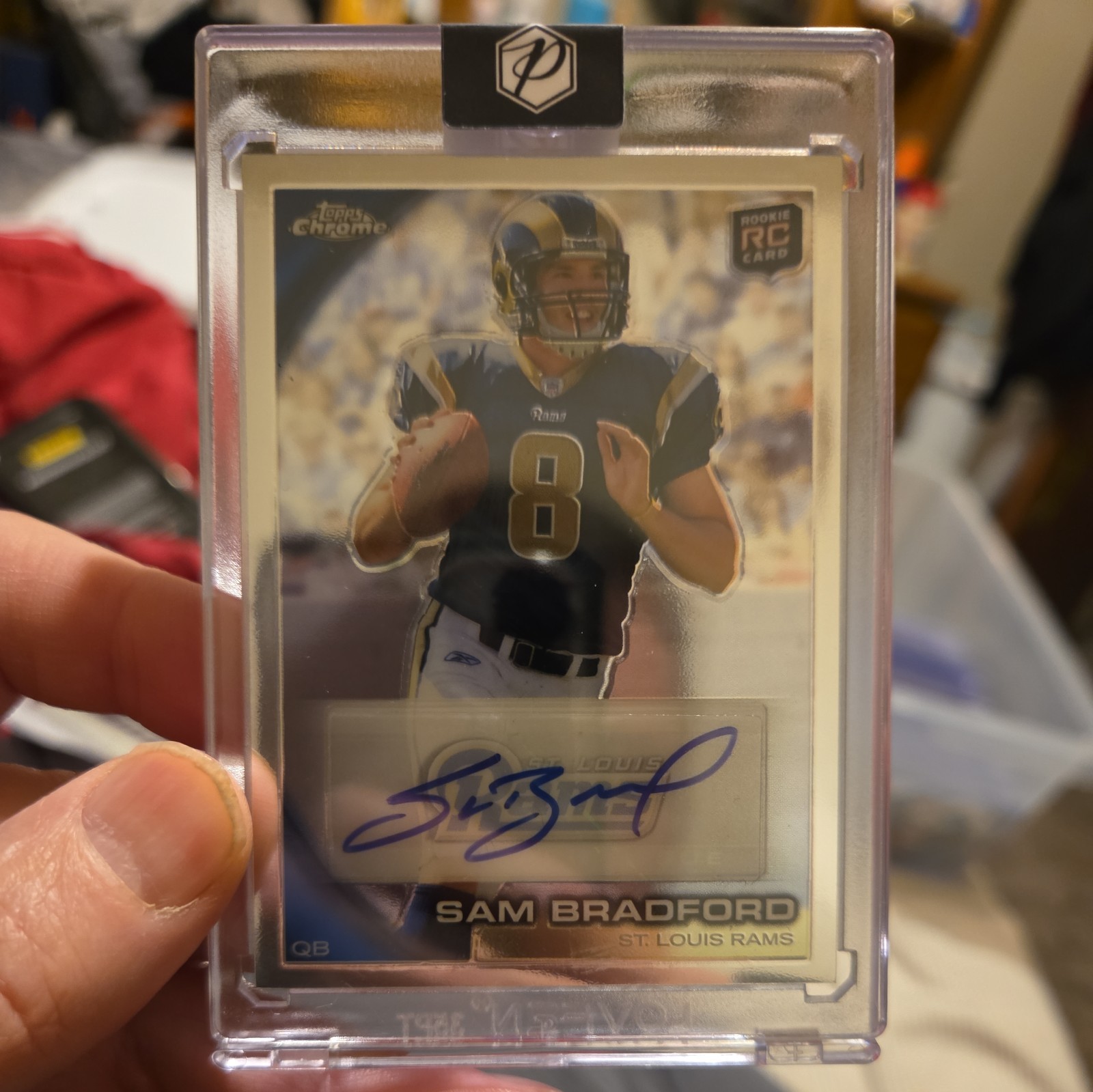 2010 Topps Chrome Football Sam Bradford St. Louis Rams Auto Rookie Card #C150