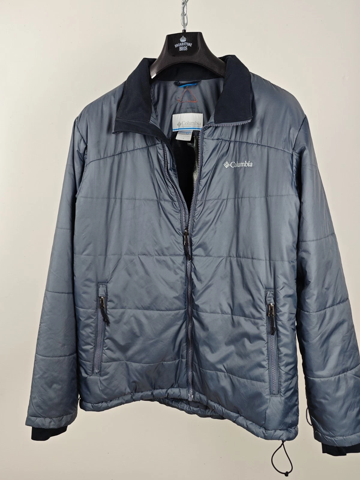 SALE Columbia Mens Padded Jacket Omni Heat Grey L