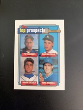 1992 Topps - Top Prospects Turk Wendell, Pat Mahomes, Roger Salkeld #676 (RC)