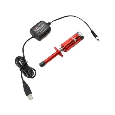Dynamite Metered NiMh Glow Driver w/USB Charger DYNE0200 Glow Plugs