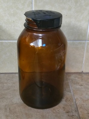 Vintage Merck glass bottle