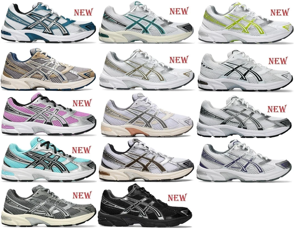 Chaussures Asics Gel-1130 Running Sport Homme Femme Blanc Noir Argent - Photo 1/2