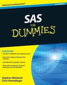 SAS For Dummies (For Dummies Series)  von McDaniel, Step... | Buch | Zustand gut