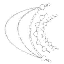 3 Pcs Bag Extender Chain Decorative Handbag Chains Charms for Handbags