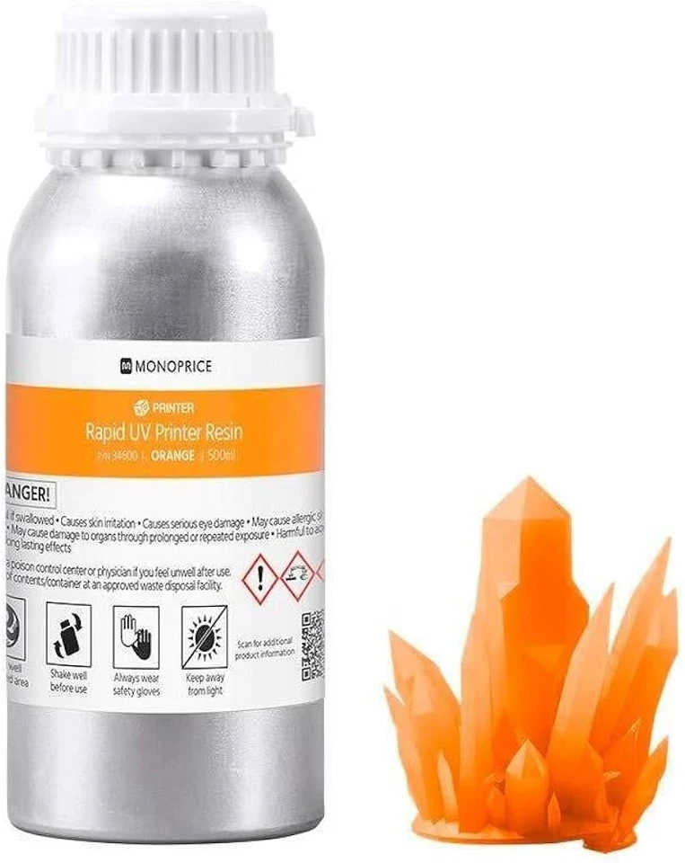 Impresora 3D Resina Monoprice 500 ml Rápida Litografía UV Resina Paquetes 1000 ml 2000 ml  Foto 3 de 4