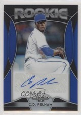 2019 Panini Prizm Rookie Auto Blue Prizm CD Pelham #RA-CP Auto g3c