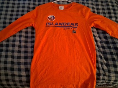 NEW W/ TAGSFanatics NY Islanders Men's Medium Orange Long Sleeve Shirt Official-