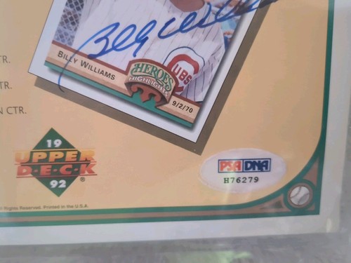 Bobby Bonds, Lou Brock, Bob Gibson, Robin Roberts And Billy Williams Signed - Picture 7 of 9