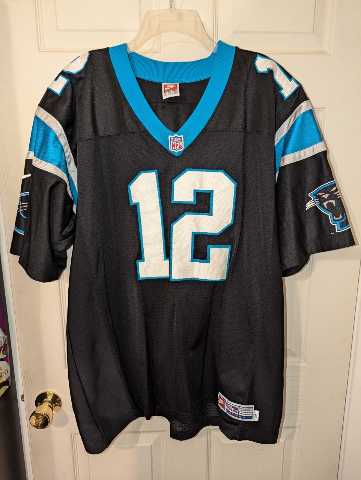 Kerry Collins 12 Nike Team  Authentic Proline Carolina Panthers NFL Jersey 52XXL