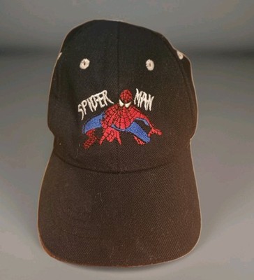 VTG Spiderman Hat Youth Snapback Baseball Cap  Navy 