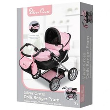 Silver Cross Ranger Baby Doll Pram | Dolls Stroller | Kids Toy Pushchair