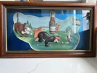 Vtg Hamm’s Hamms Beer Vacuform Plastic Golf Golfing Sign Bear Bottle Advertising