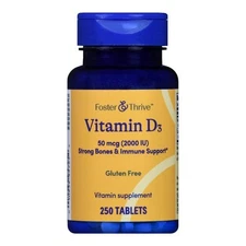 Vitamin D3 50 Mcg 250 Tabs By Foster And Thrive